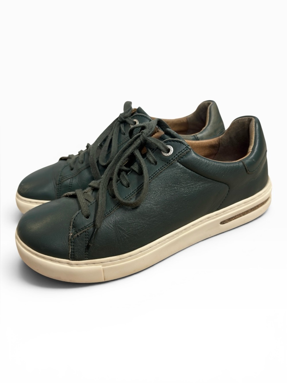 Birkenstock Bend Low Thyme Leather Lace Up Sneakers Cork Sole Women’s US 7-7.5